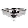 Charleston Ceiling Rose with Cable Grip in Matt Black