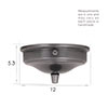 Charleston Ceiling Rose with Cable Grip in Polished