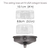 Charleston Ceiling Rose with Cable Grip in Polished