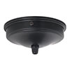 Charleston Ceiling Rose with Cable Grip in Matt Black