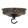 Charleston Ceiling Rose with Hook in Bronze Metallic
