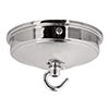 Charleston Ceiling Rose with Hook in Nickel