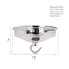 Charleston Ceiling Rose with Hook in Nickel