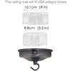 Charleston Ceiling Rose with Hook in Polished