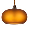 Hampstead Amber Pendant Light in Antiqued Brass