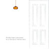 Hampstead Amber Pendant Light in Antiqued Brass