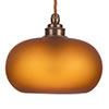 Hampstead Amber Pendant Light (ES) in Antiqued Brass