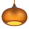 Hampstead Amber Pendant Light (ES) in Antiqued Brass