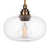 Hampstead Fine Fluted Pendant Light (ES) Antiqued Brass