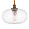 Hampstead Fine Fluted Pendant Light Antiqued Brass