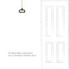 Hampstead Smoked Pendant Light (ES) in Antiqued Brass