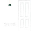 Hampstead Teal Pendant Light in Antiqued Brass