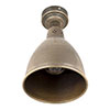 Barbican Flush Mount Ceiling Light in Antiqued Brass