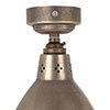 Barbican Flush Mount Ceiling Light in Antiqued Brass