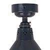 Barbican Flush Mount Ceiling Light in Slate Grey (Inside White)