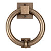 Westley Door Knocker in Antiqued Brass
