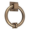 Westley Door Knocker in Antiqued Brass