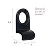 Yale Lock Surround in Matt Black