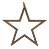Product List - Jim Lawrence - Outline Star Decoration in Antiqued Brass - Outline Star ...