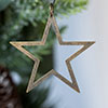 Product List - Jim Lawrence - Outline Star Decoration in Antiqued Brass - Outline Star ...