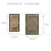 Small Hartford Cabinet Knob in Antiqued Brass