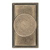 Small Hartford Cabinet Knob in Antiqued Brass