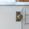 Small Hartford Cabinet Knob in Antiqued Brass