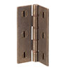 Small Rectangular Butt Hinge in Antiqued Brass