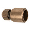Conduit Tube Gland Fitting in Antiqued Brass