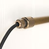 Conduit Tube Gland Fitting in Antiqued Brass