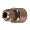 Conduit Tube Gland Fitting in Antiqued Brass