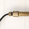 Conduit Tube Gland Fitting in Antiqued Brass
