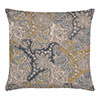 50cm Knife Edge Cushion Cover in Duck Egg and Indigo Norwood 