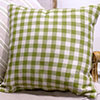 50cm Knife Edge Cushion Cover in Green Killarney Linen