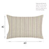 60cm Oxford Rectangular Cushion Cover in Green Galway Linen
