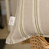 60cm Oxford Rectangular Cushion Cover in Green Galway Linen