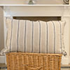 60cm Oxford Rectangular Cushion Cover in Indigo Blue Galway Linen
