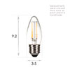 ES Candle LED Filament Bulb