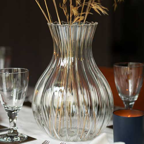 Caversham Fluted Glass Vase