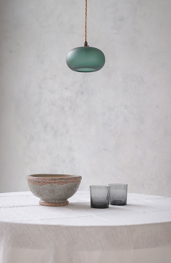 Hampstead Frosted Teal Pendant