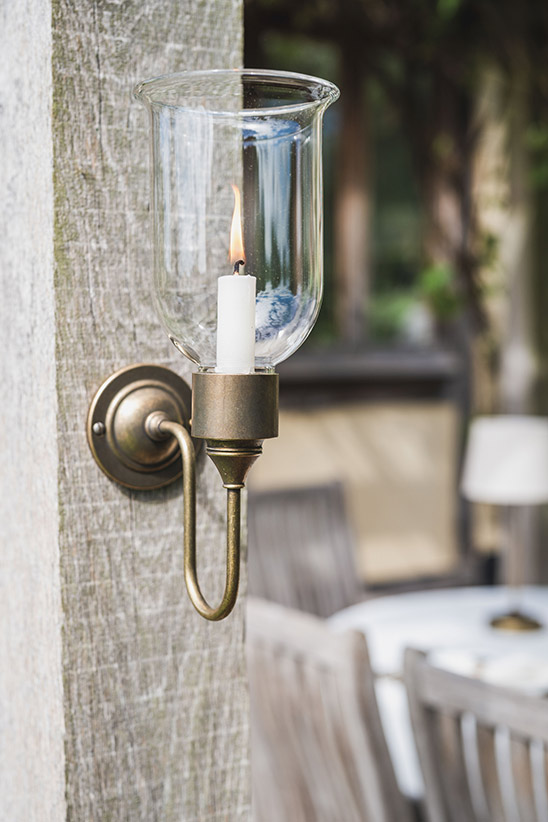 Hurricane Candle Sconce