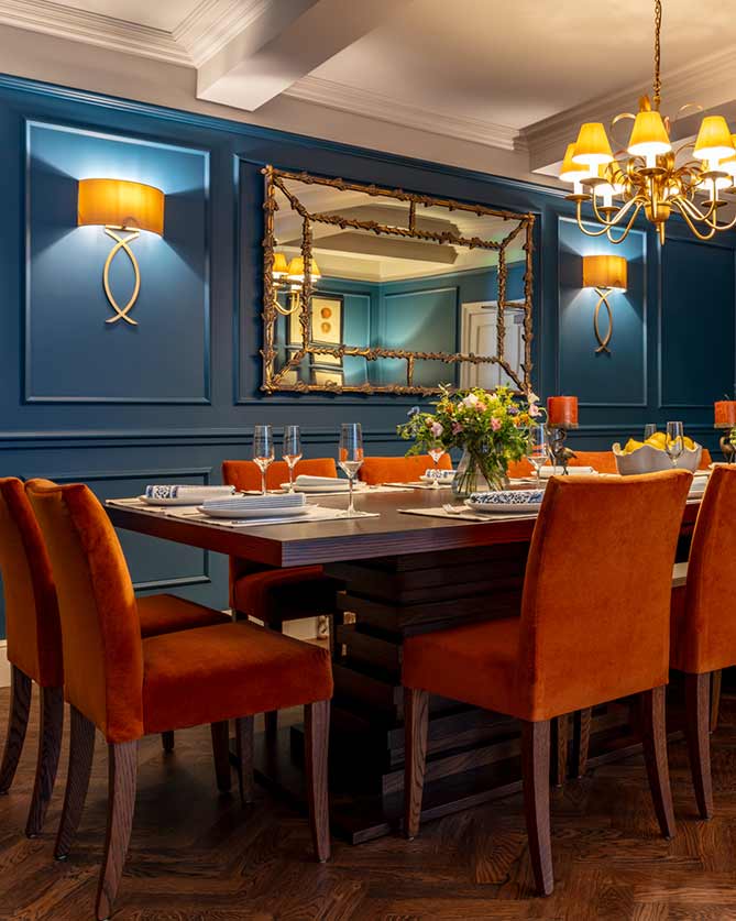 Private dining room at the Marquis