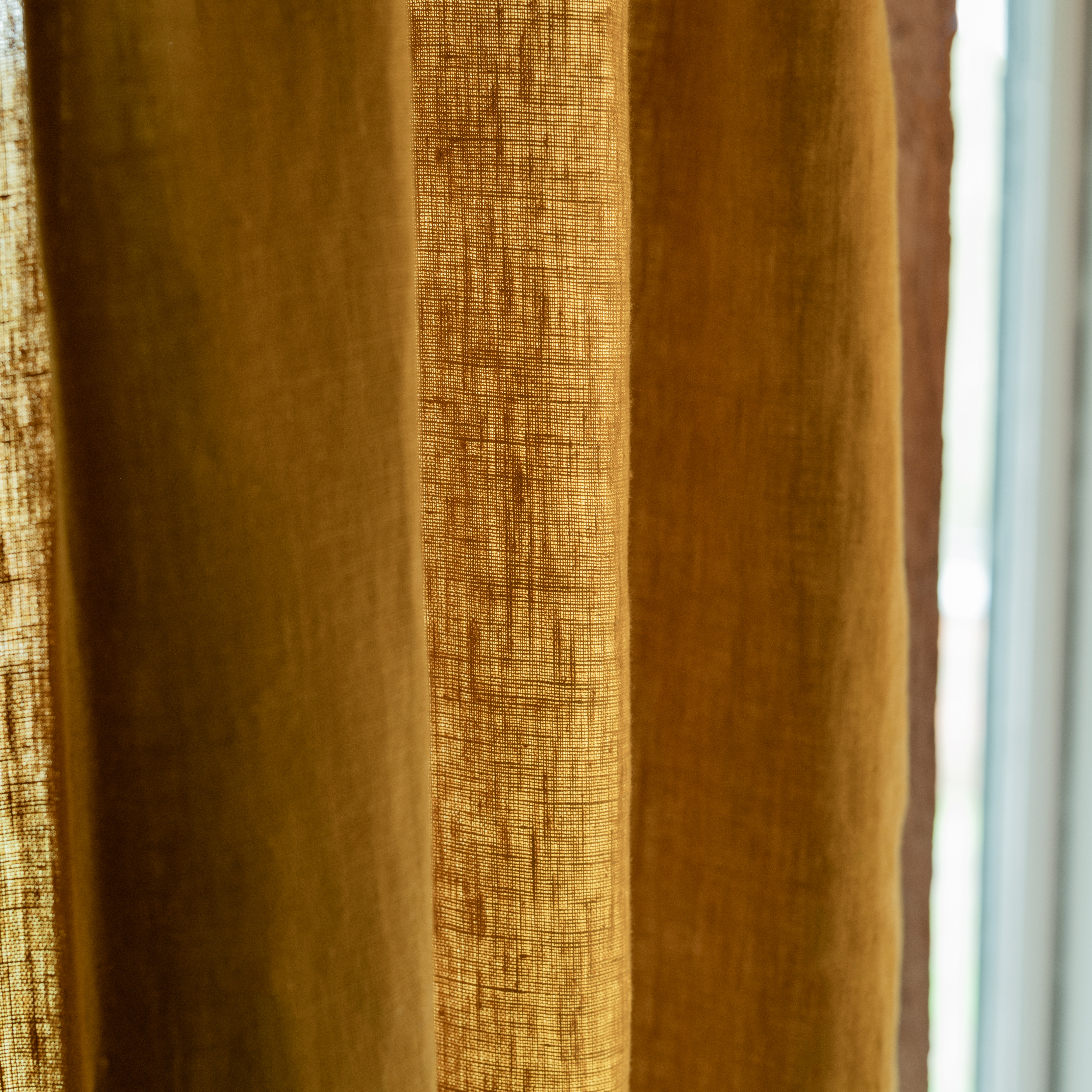 Fabric in Ochre Waterford Linen