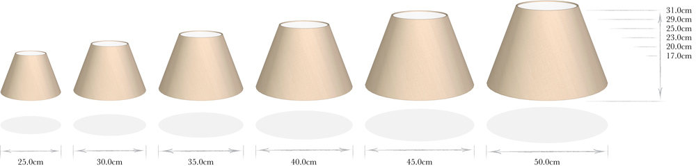 Empire shade sizes