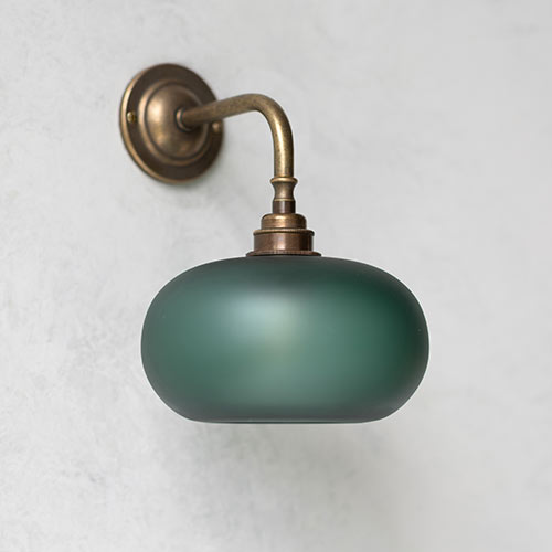 Hampstead Frosted Teal Wall Light