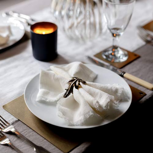 Napkins in Off White Waterford Linen