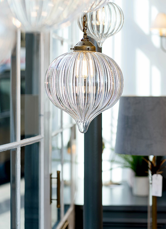 Orla and Ava pendants in Bath window