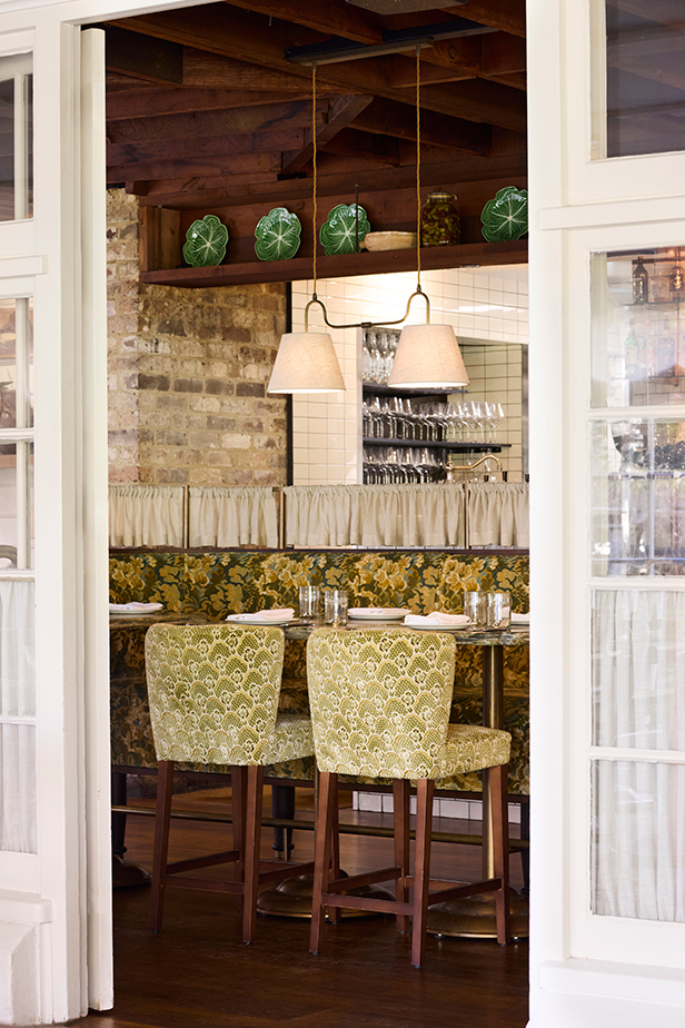 Barchester fitted above  restaurant tables