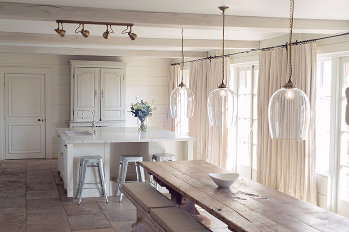 Lights for a kitchen and dining space