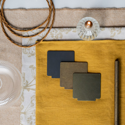 Pair antqued brass with beeswax and bronze metallic